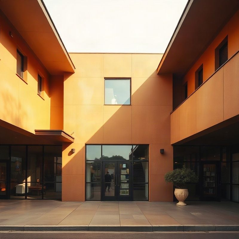 Architectural facade of a commercial property in Eldoret under clear equatorial light